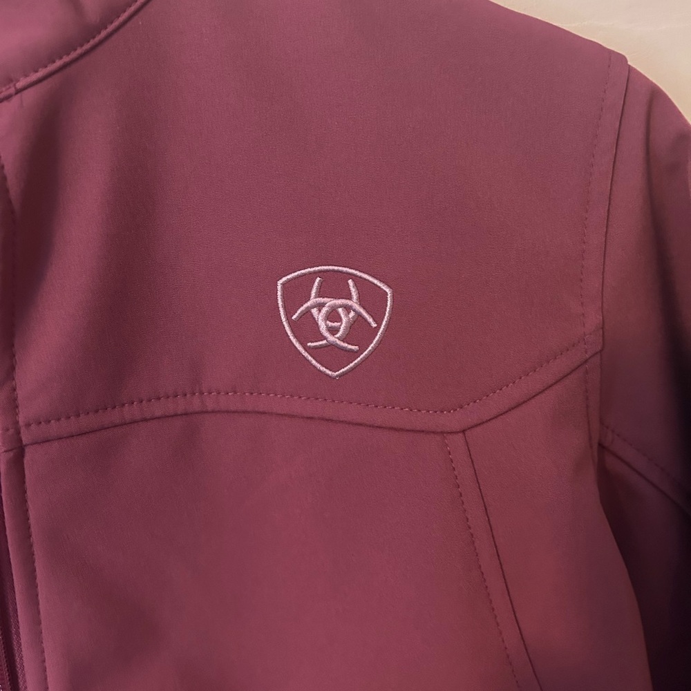 NWT Ariat Team Softshell Jacket, Color Rose Size M Western Cowgirl - Picture 11 of 15